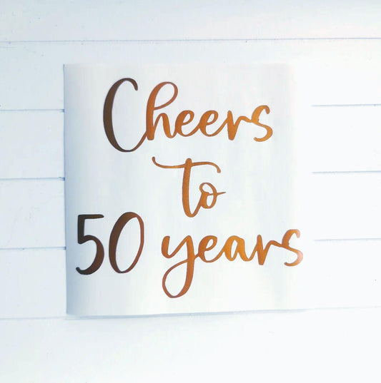 Personalised Birthday Vinyl Decal Sticker - Self adhesive transfer