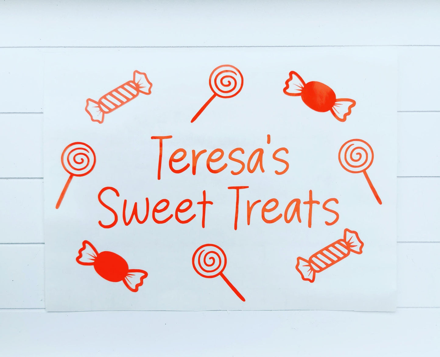 Personalised Sweet Jar Storage Vinyl Decal